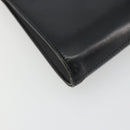 GIVENCHY Chain Shoulder Bag Leather Black Gold Auth 190882-16