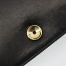 CHANEL Matelasse Chain Shoulder Bag Lamb Skin Black Gold CC Auth 190883-16