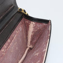 CHANEL Matelasse Chain Shoulder Bag Lamb Skin Black Gold CC Auth 190883-20