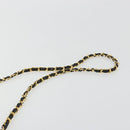 CHANEL Matelasse Chain Shoulder Bag Lamb Skin Black Gold CC Auth 190883-8