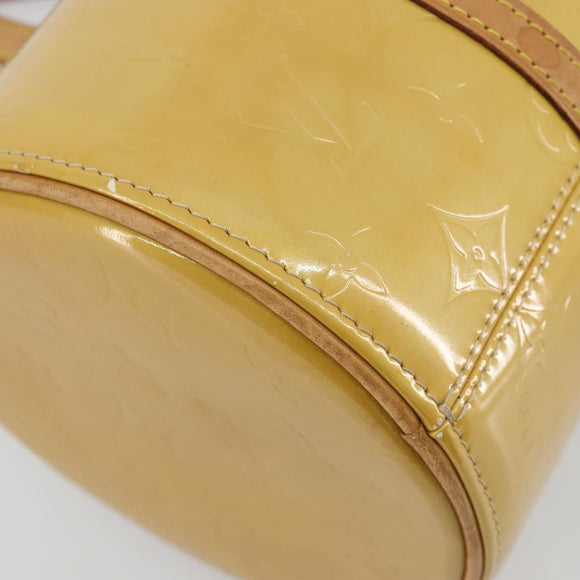 LOUIS VUITTON Monogram Vernis Bedford Hand Bag Beige M91006 LV Auth 190884