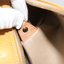 LOUIS VUITTON Monogram Vernis Bedford Hand Bag Beige M91006 LV Auth 190884-12