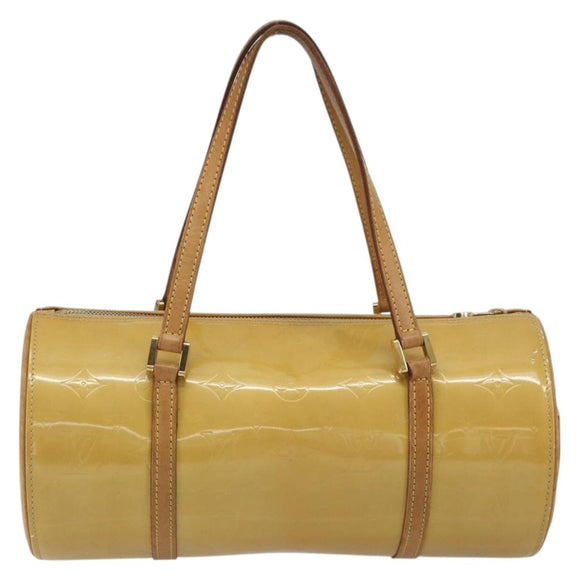LOUIS VUITTON Monogram Vernis Bedford Hand Bag Beige M91006 LV Auth 190884