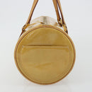 LOUIS VUITTON Monogram Vernis Bedford Hand Bag Beige M91006 LV Auth 190884-4