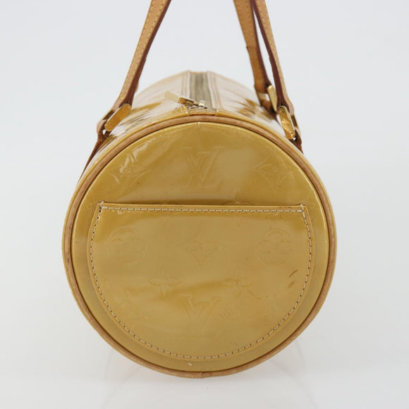 LOUIS VUITTON Monogram Vernis Bedford Hand Bag Beige M91006 LV Auth 190884