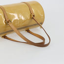LOUIS VUITTON Monogram Vernis Bedford Hand Bag Beige M91006 LV Auth 190884-7