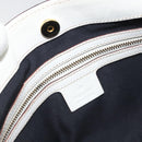 GUCCI Sherry Line Chain Bag Leather White Gold 153011 491404 Auth 190887A-16