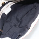 GUCCI Sherry Line Chain Bag Leather White Gold 153011 491404 Auth 190887A-17