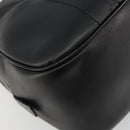 PRADA Bowling ag Hand Bag Leather Black Silver Auth 190893A-16