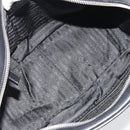 PRADA Bowling ag Hand Bag Leather Black Silver Auth 190893A-11