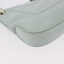 GUCCI Hand Bag Patent Leather Turquoise Blue Silver 005 0817 Auth 190897-13