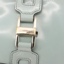 GUCCI Hand Bag Patent Leather Turquoise Blue Silver 005 0817 Auth 190897-15
