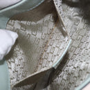 GUCCI Hand Bag Patent Leather Turquoise Blue Silver 005 0817 Auth 190897-20