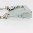 GUCCI Hand Bag Patent Leather Turquoise Blue Silver 005 0817 Auth 190897-5