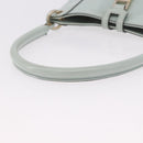 GUCCI Hand Bag Patent Leather Turquoise Blue Silver 005 0817 Auth 190897-7
