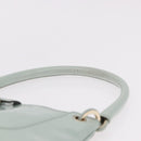 GUCCI Hand Bag Patent Leather Turquoise Blue Silver 005 0817 Auth 190897-8