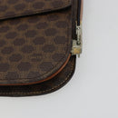 CELINE Macadam Canvas Shoulder Bag PVC Leather Brown Gold Auth 190905A-10