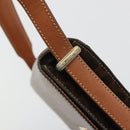 CELINE Macadam Canvas Shoulder Bag PVC Leather Brown Gold Auth 190905A-15