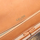 CELINE Macadam Canvas Shoulder Bag PVC Leather Brown Gold Auth 190905A-18