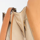 CELINE Macadam Canvas Shoulder Bag PVC Leather Brown Gold Auth 190905A-21
