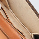 CELINE Macadam Canvas Shoulder Bag PVC Leather Brown Gold Auth 190905A-24