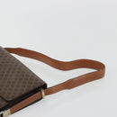 CELINE Macadam Canvas Shoulder Bag PVC Leather Brown Gold Auth 190905A-8