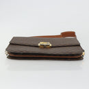 CELINE Macadam Canvas Shoulder Bag PVC Leather Brown Gold Auth 190905A-9