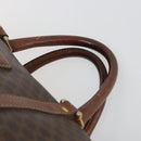 CELINE Macadam Canvas Boston Bag PVC Leather Brown Gold Auth 190906-8