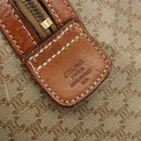 CELINE Macadam Canvas Boston Bag PVC Beige Gold Auth 190908-12