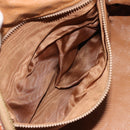 CELINE Macadam Canvas Boston Bag PVC Beige Gold Auth 190908-11