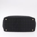 CHANEL New Travel Line Tote Bag Canvas Black Gold CC Auth 190911-9