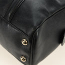 GUCCI Hand Bag Leather Black Gold 170009 Auth 190912SAV-14