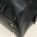 GUCCI Hand Bag Leather Black Gold 170009 Auth 190912SAV-16
