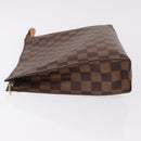 LOUIS VUITTON Damier Ebene Poche Toilette 26 Pouch N47543 LV Auth 190914-4