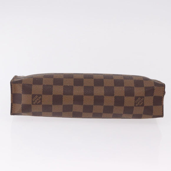 LOUIS VUITTON Damier Ebene Poche Toilette 26 Pouch N47543 LV Auth 190914