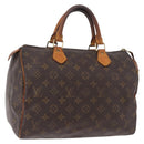 LOUIS VUITTON Monogram Speedy 30 Hand Bag M41526 LV Auth 190917-1