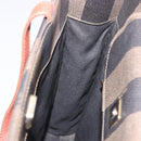 FENDI Pecan Canvas Hand Bag PVC Brown Black Auth 190920-18