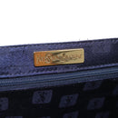 SAINT LAURENT Hand Bag Leather White Gold Auth 190922-11