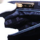 SAINT LAURENT Hand Bag Leather White Gold Auth 190922-21