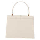 SAINT LAURENT Hand Bag Leather White Gold Auth 190922-2