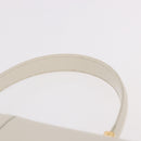 SAINT LAURENT Hand Bag Leather White Gold Auth 190922-8