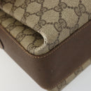 GUCCI GG Supreme Web Sherry Line Bag PVC Beige Gold 904 02 084 Auth 190926-14