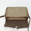 GUCCI GG Supreme Web Sherry Line Bag PVC Beige Gold 904 02 084 Auth 190926-18