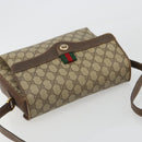 GUCCI GG Supreme Web Sherry Line Bag PVC Beige Gold 904 02 084 Auth 190926-7