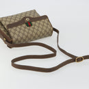 GUCCI GG Supreme Web Sherry Line Bag PVC Beige Gold 904 02 084 Auth 190926-8