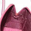 CARTIER Must Line Hand Bag Leather Bordeaux Gold Auth 190929-18