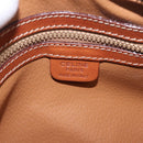 CELINE Macadam Canvas Hand Bag PVC Leather Brown Gold Auth 190930A-19