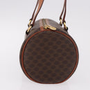 CELINE Macadam Canvas Hand Bag PVC Leather Brown Gold Auth 190930A-4