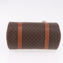 CELINE Macadam Canvas Hand Bag PVC Leather Brown Gold Auth 190930A-5