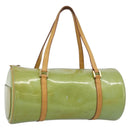 LOUIS VUITTON Monogram Vernis Bedford Hand Bag Baby Blue M91007 LV Auth 190931-1